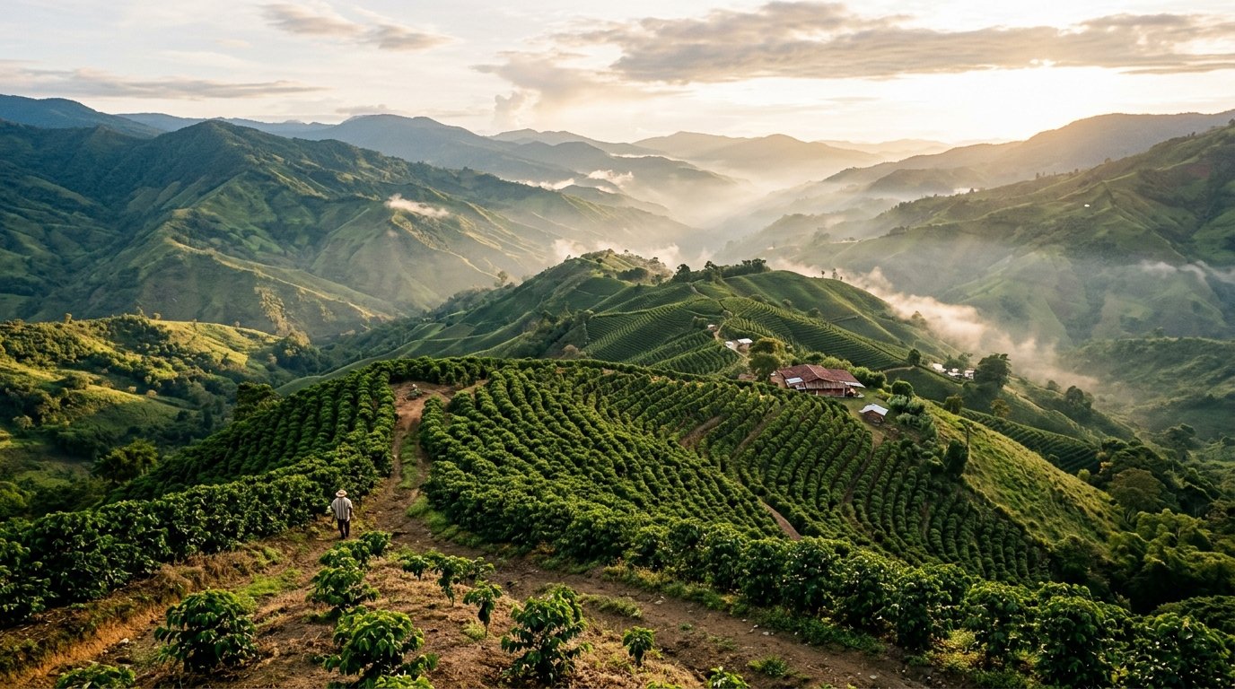 Andean Mountain Colombian Coffee Heritage